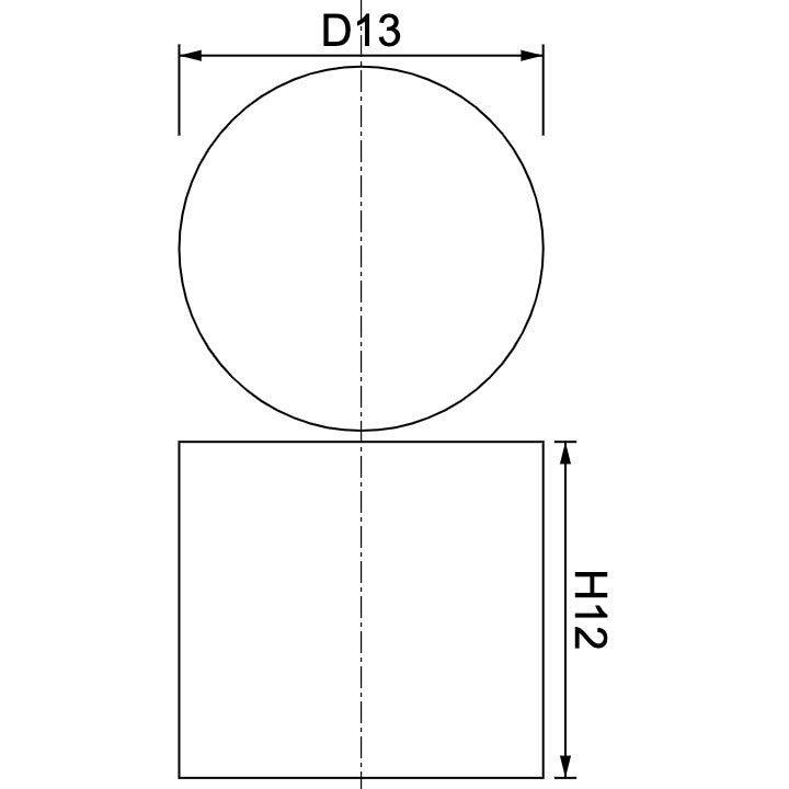 Neodymium Disc Magnet Φ13mm x 12mm