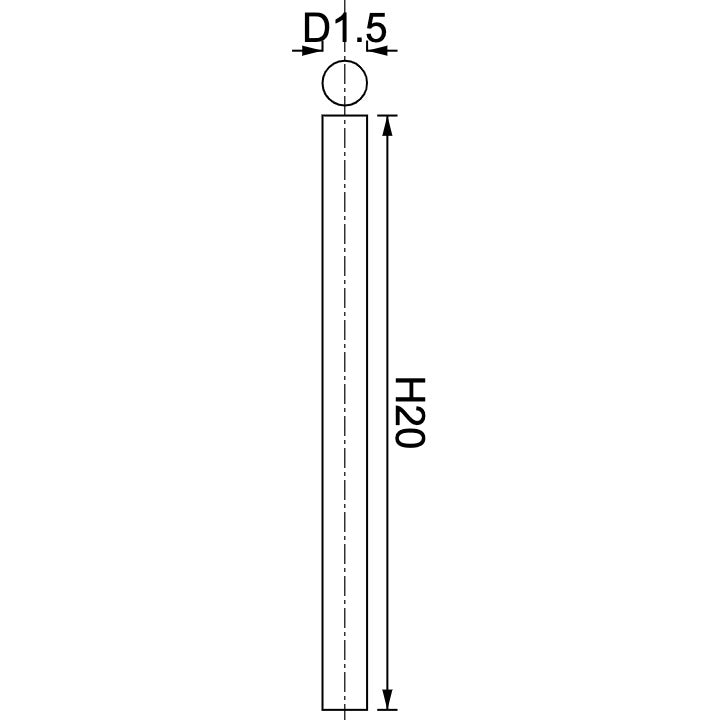 Neodymium Disc Magnet Φ1.5mm x 20mm