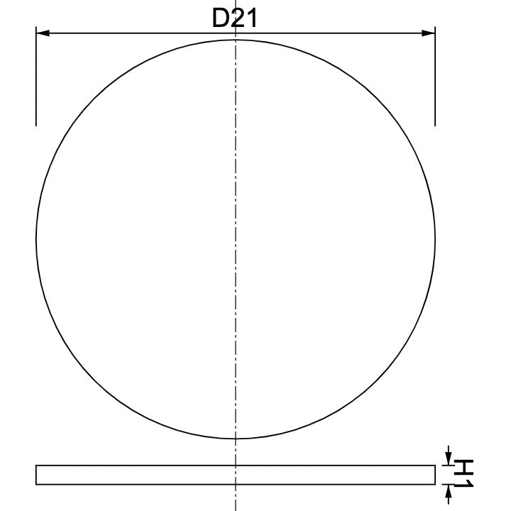 Neodymium Disc Magnet Φ21mm x 1mm