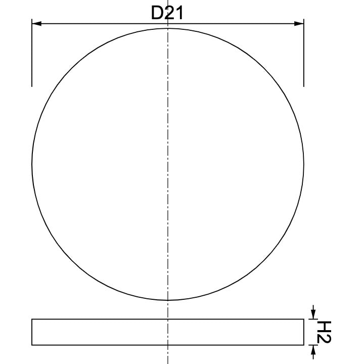 Neodymium Disc Magnet Φ21mm x 2mm