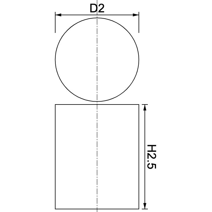 Neodymium Disc Magnet Φ2.0mm x 2.5mm