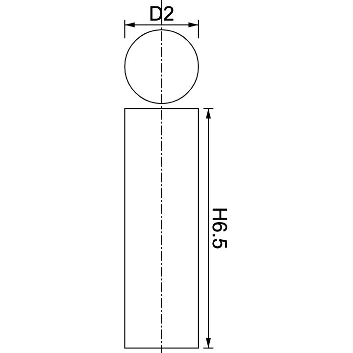 Neodymium Disc Magnet Φ2.0mm x 6.5mm