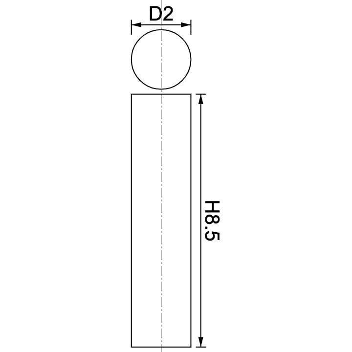 Neodymium Disc Magnet Φ2.0mm x 8.5mm