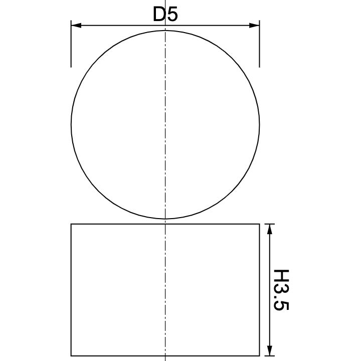 Neodymium Disc Magnet Φ5mm x 3.5mm