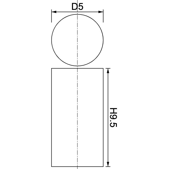 Neodymium Disc Magnet Φ5mm x 9.5mm