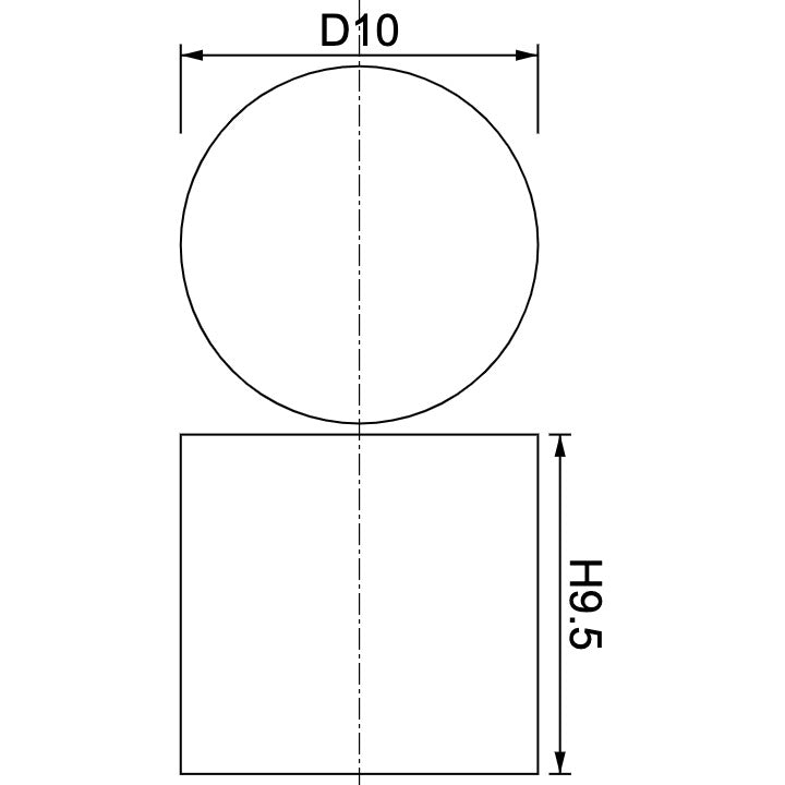 Neodymium Disc Magnet Φ10mm x 9.5mm