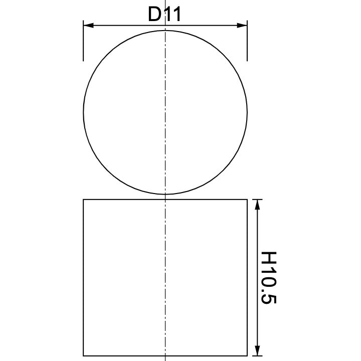 Neodymium Disc Magnet Φ11mm x 10.5mm