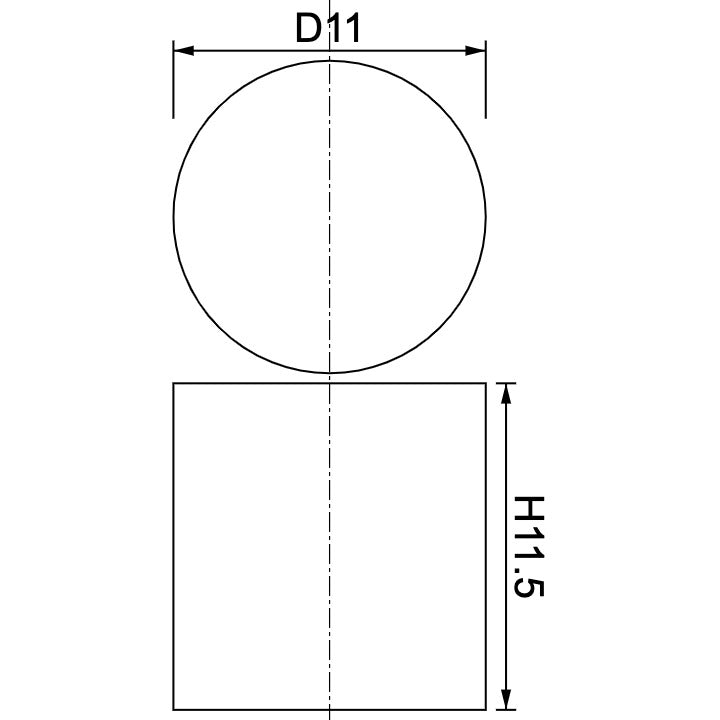 Neodymium Disc Magnet Φ11mm x 11.5mm