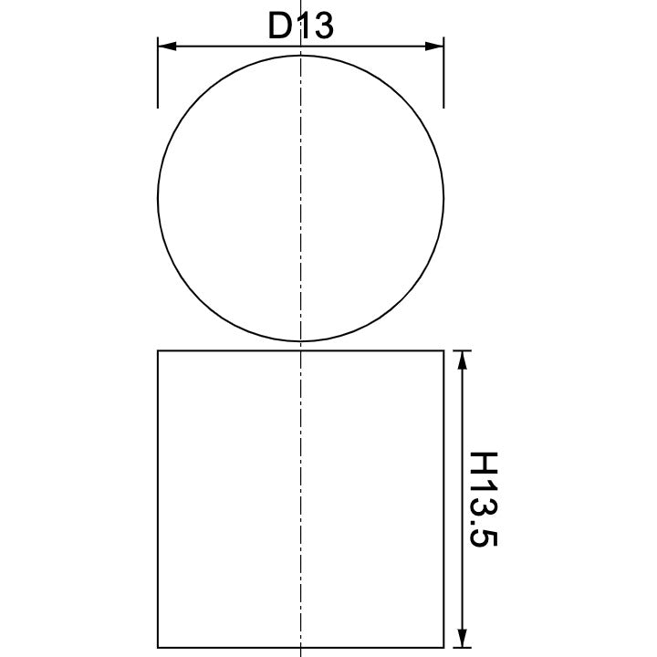 Neodymium Disc Magnet Φ13mm x 13.5mm