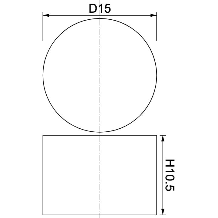 Neodymium Disc Magnet Φ15mm x 10.5mm