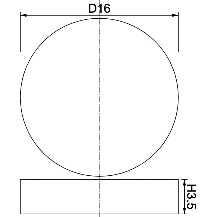 Neodymium Disc Magnet Φ16.0mm x 3.5mm