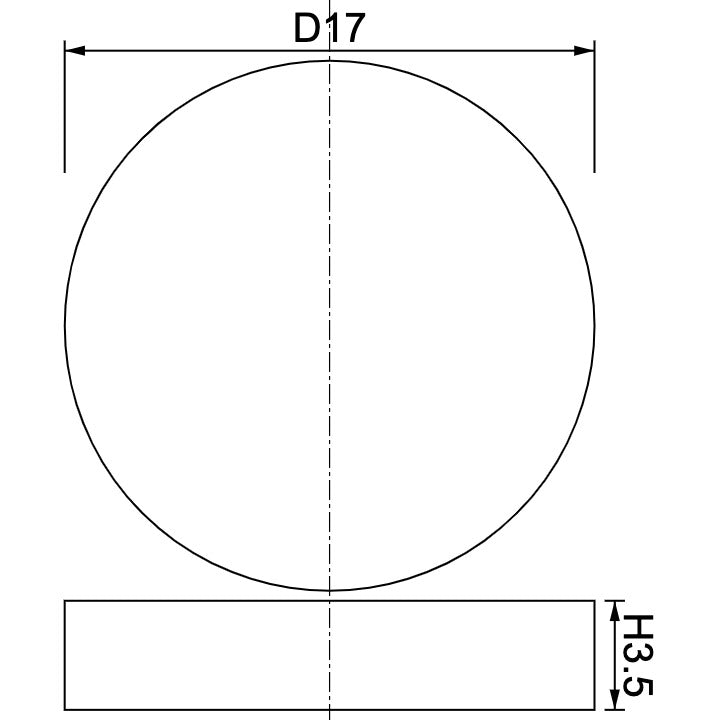 Neodymium Disc Magnet Φ17mm x 3.5mm