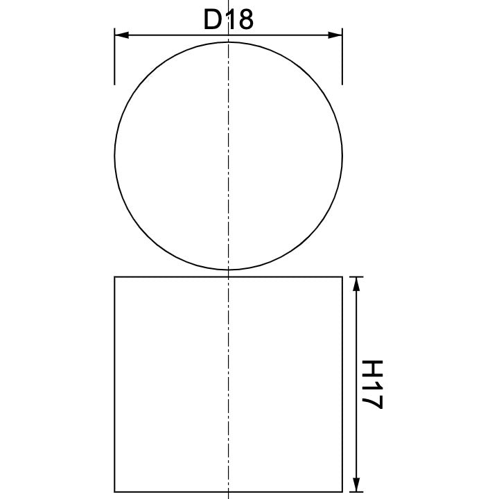 Neodymium Disc Magnet Φ18mm x 17mm