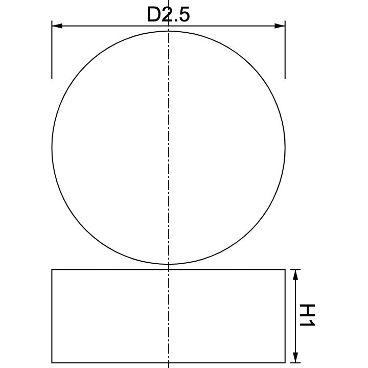 Neodymium Disc Magnet Φ2.5mm