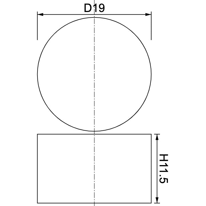 Neodymium Disc Magnet Φ19mm x 11.5mm