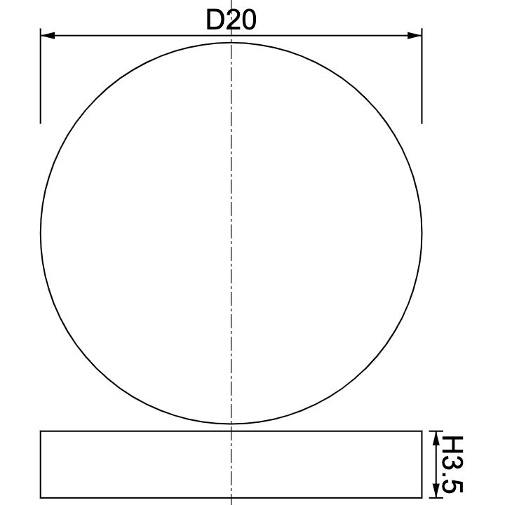 Neodymium Disc Magnet Φ20mm x 3.5mm