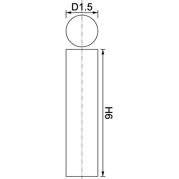 Neodymium Disc Magnet Φ1.5mm x 6mm