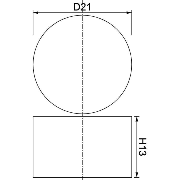 Neodymium Disc Magnet Φ21mm x 13mm