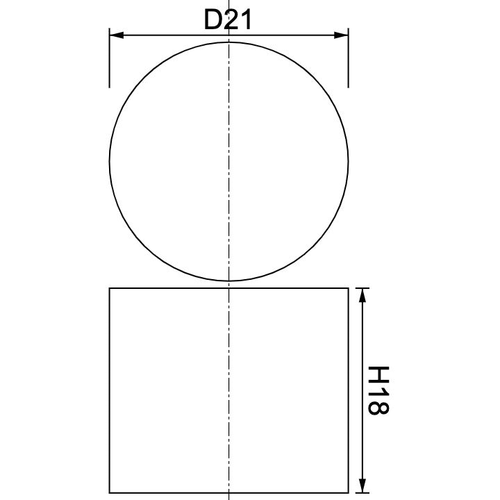 Aimant disque en néodyme Ø21mm