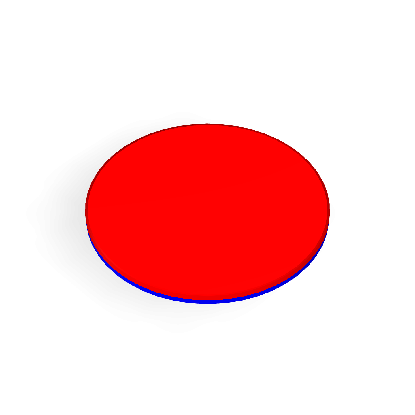 Neodymium Disc Magnet Φ22mm Polarity