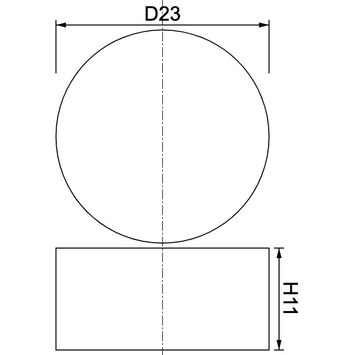 Neodymium Disc Magnet Φ23mm x 11mm