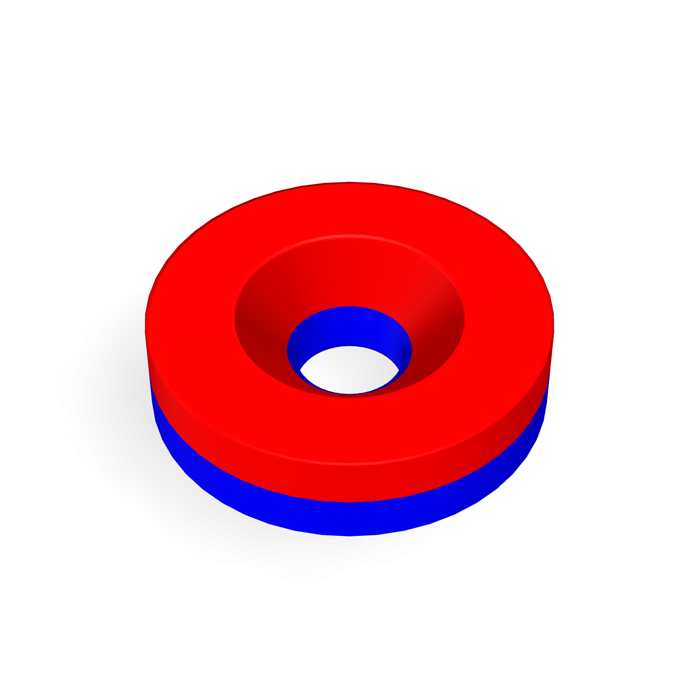 Neodymium Disc Magnet with Countersunk Hole Ø12mm X Ø3.2mm X 3mm /M3