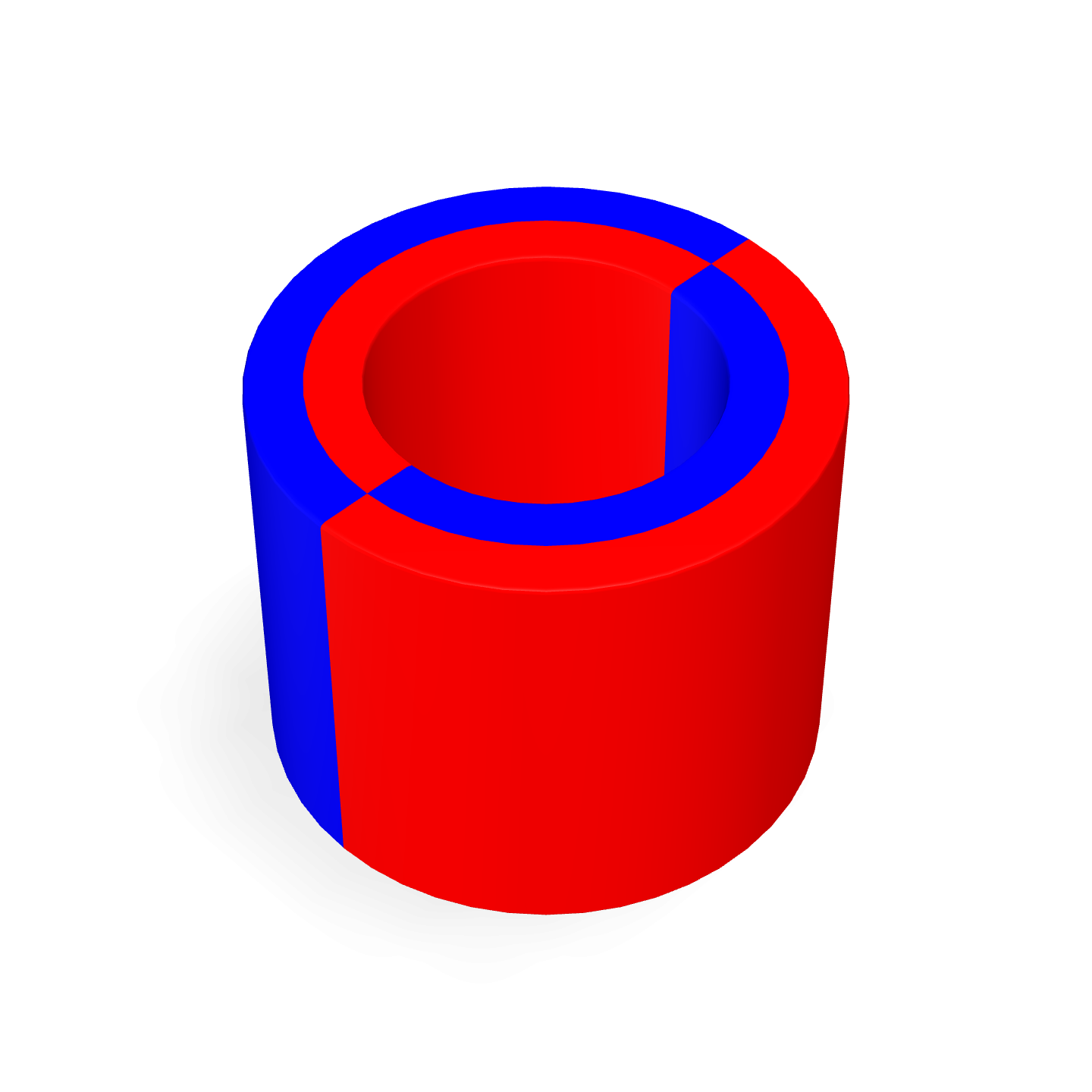 Neodymium Magnet Ring - Radial Ø5mm x Ø3mm x 4mm