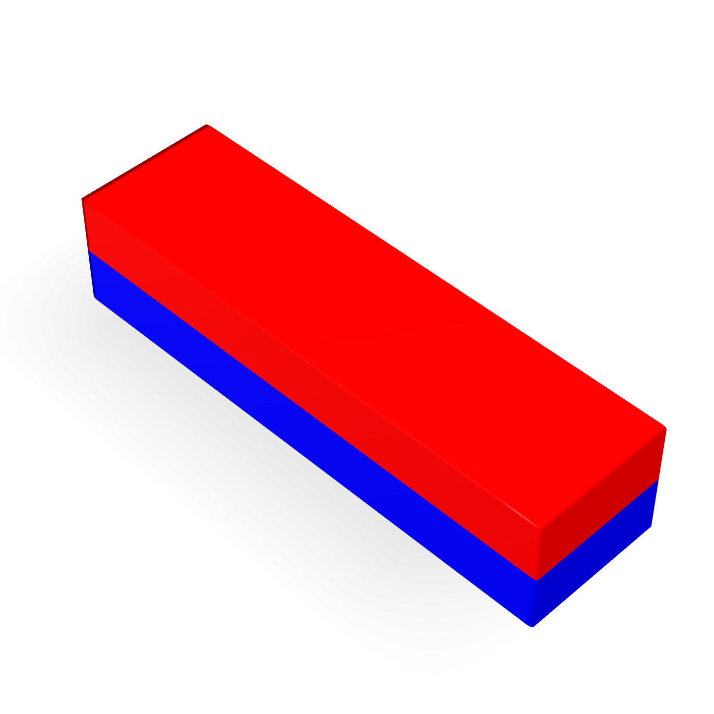 Neodymium Block Magnet 18mm X 5mm X 4mm Polarity