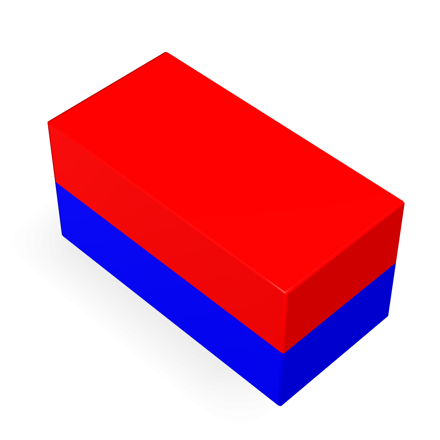 Neodymium Block Magnet 20mm X 10mm X 10mm Polarity