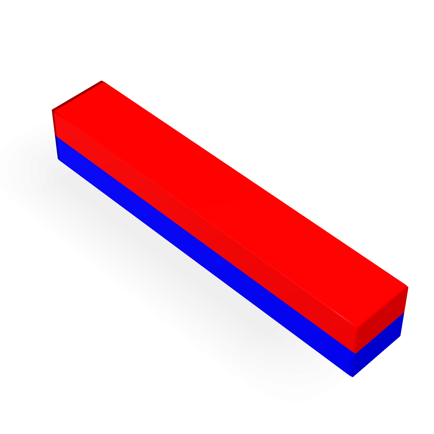 Neodymium Block Magnet 18mm X 3mm X 3mm Polarity