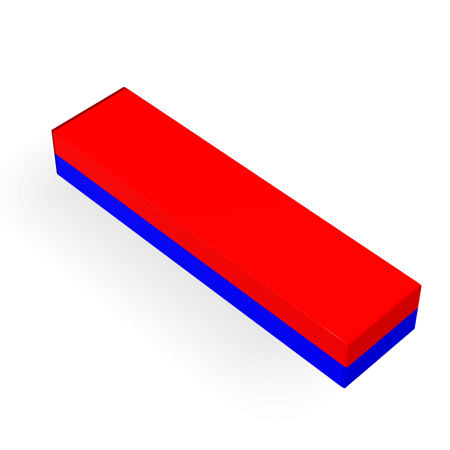 Neodymium Block Magnet 20mm X 5mm X 3mm Polarity