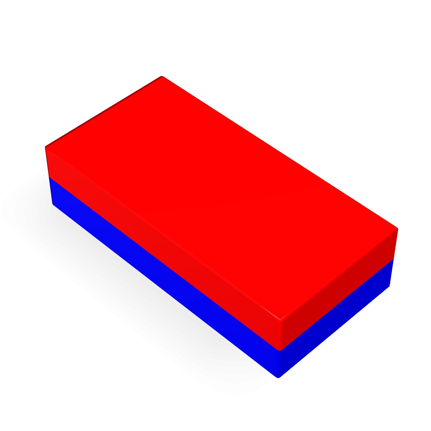 Neodymium Block Magnet 20mm X 10mm X 5mm Polarity