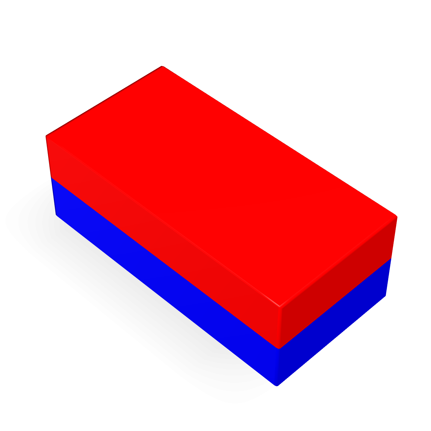 Neodymium Block Magnet 20mm X 10mm X 7mm Polarity