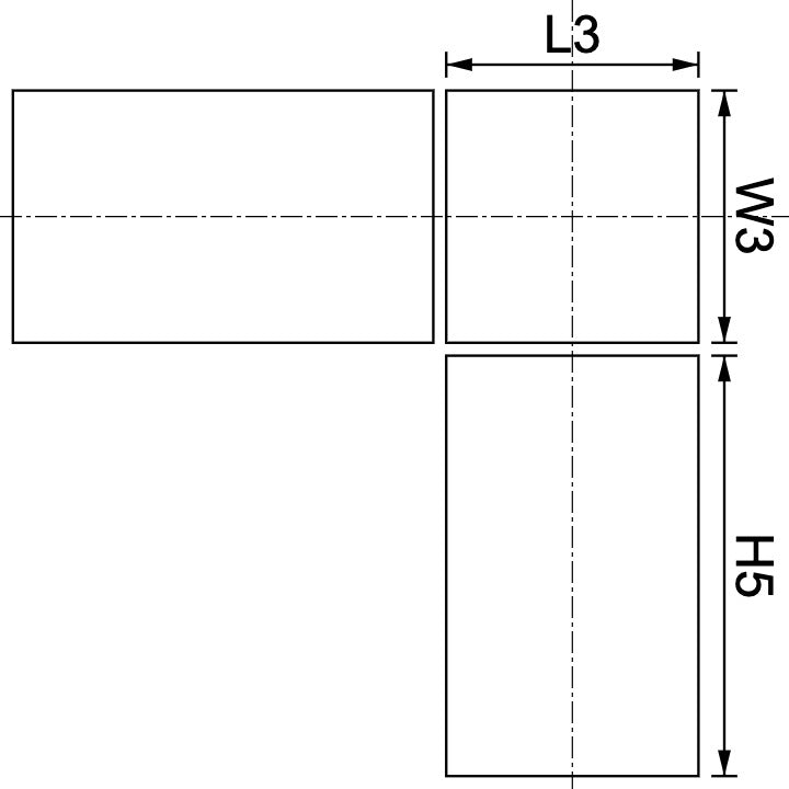 Neodymium Block Magnet 3mm X 3mm X 5mm Drawing