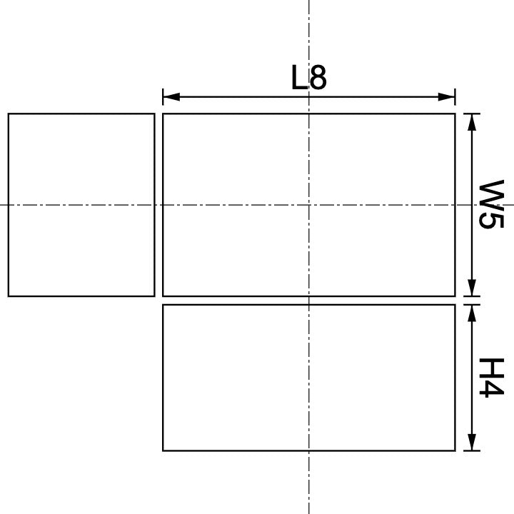 Neodymium Block Magnet 8mm X 5mm X 4mm