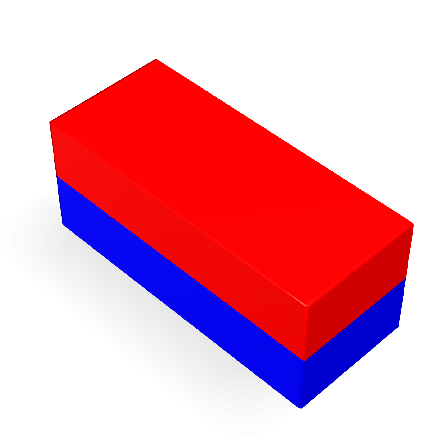 Neodymium Block Magnet 12mm X 5mm X 5mm Polarity