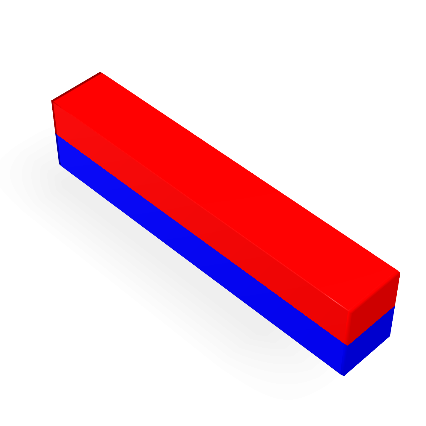 Neodymium Block Magnet 18mm X 3mm X 4mm Polarity