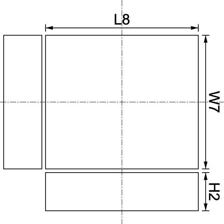 Neodymium Block Magnet 8mm X 7mm X 2mm