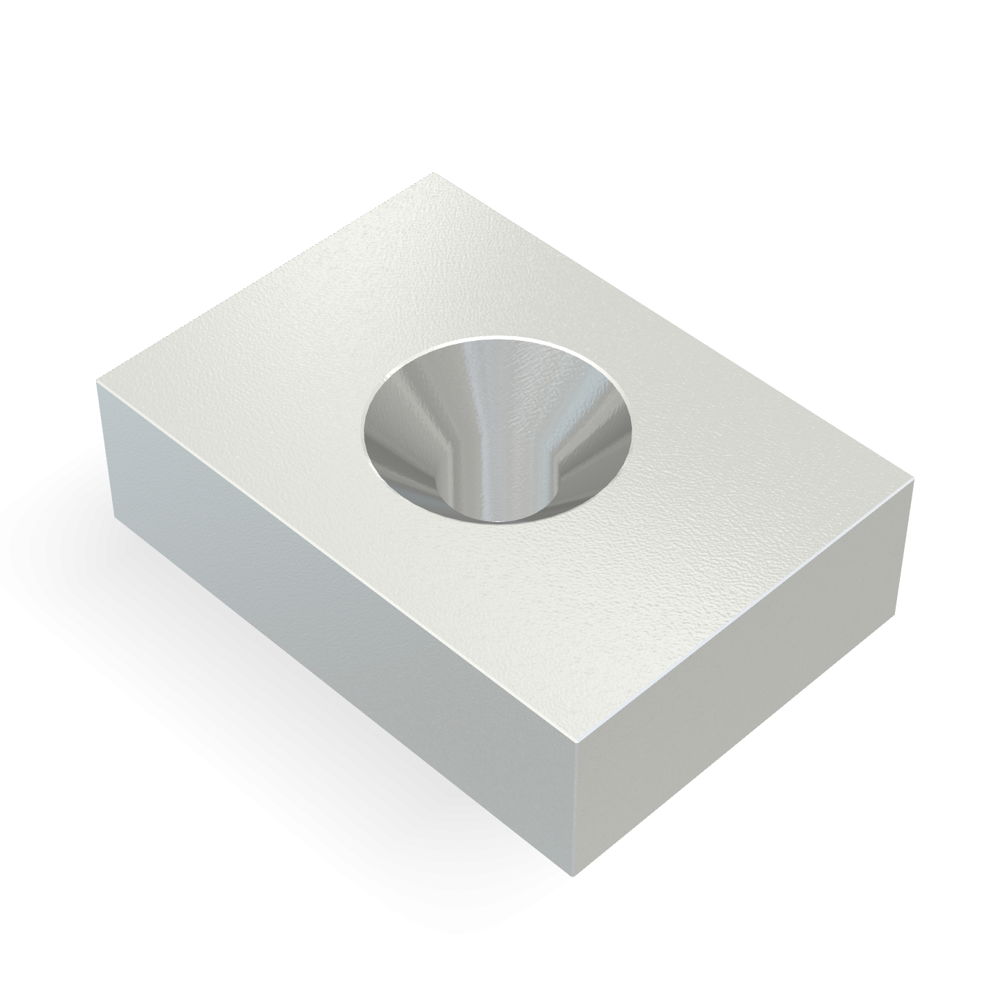 Neodymium Square Countersunk 17mm x 12mm x 5mm /M3