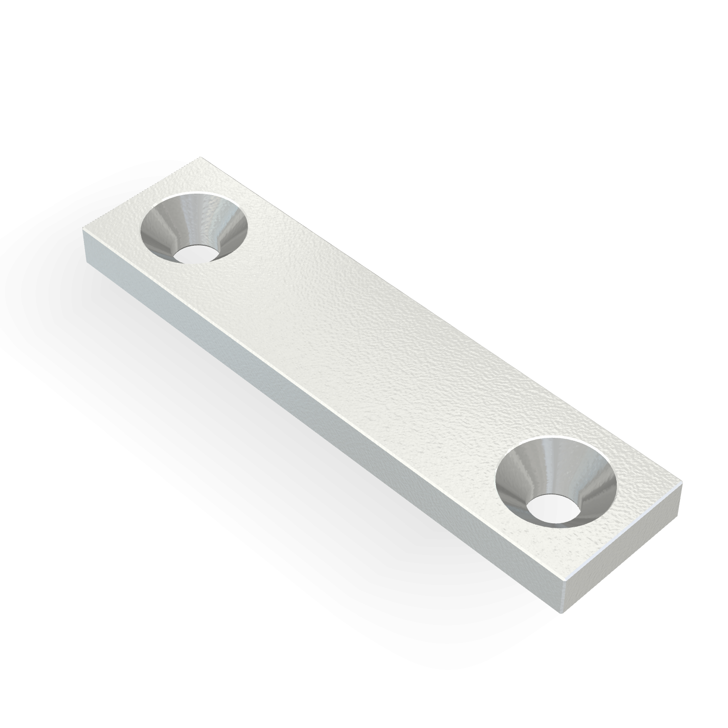 Neodymium Square Countersunk 40mm x 10mm x 3mm /M3