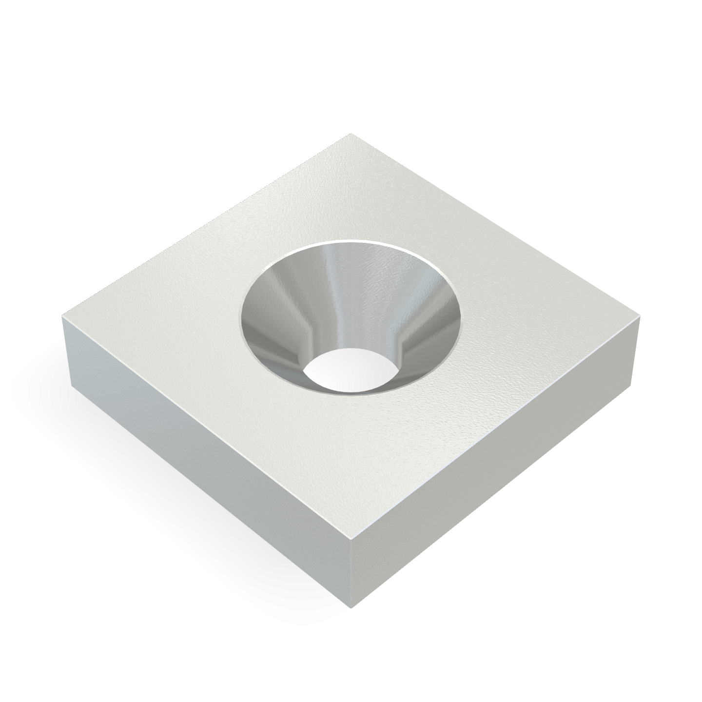 Neodymium Square Countersunk 20mm x 20mm x 5mm /M5