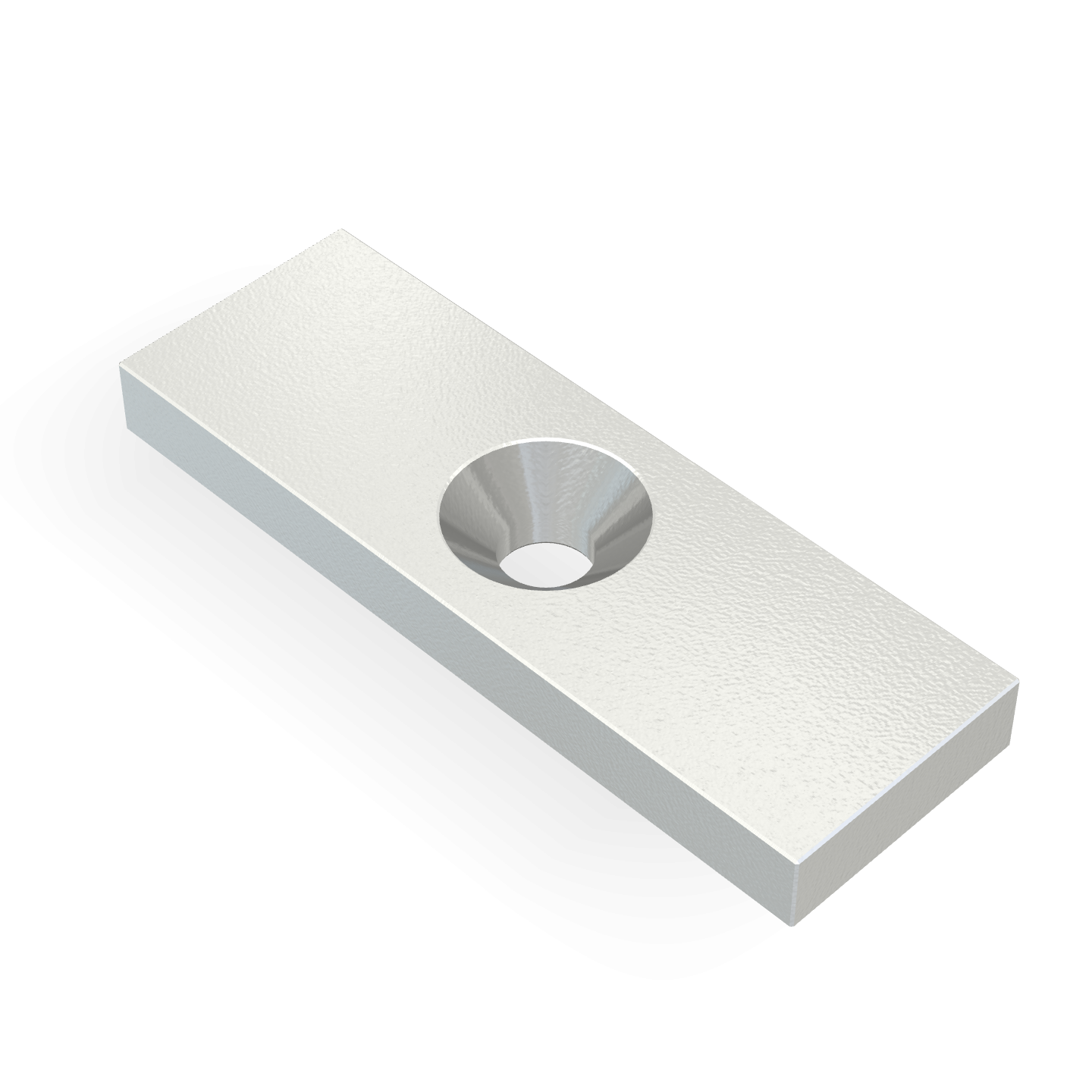 Neodymium Square Countersunk 30mm x 10mm x 3mm /M3