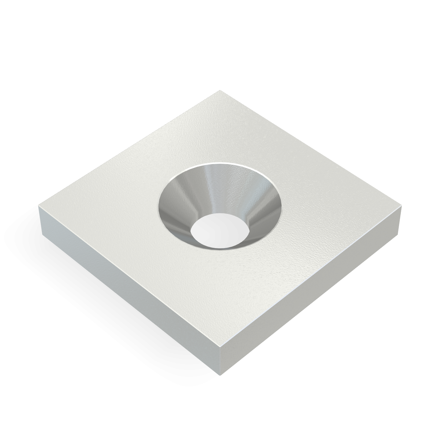 Neodymium Square Countersunk 18mm x 18mm x 3mm /M4