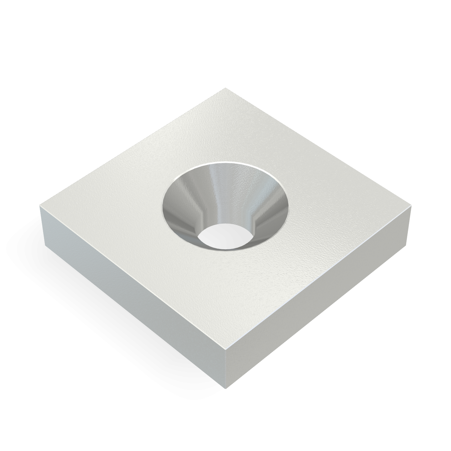 Neodymium Square Countersunk 18mm x 18mm x 4mm /M4