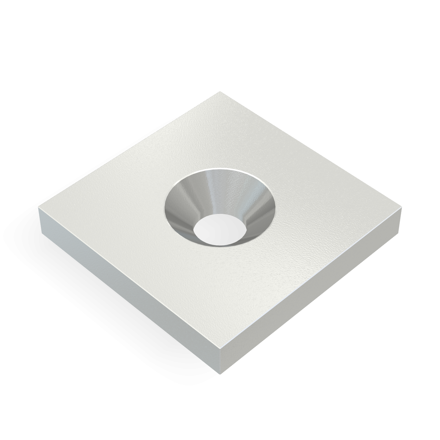 Neodymium Square Countersunk 20mm x 20mm x 3mm /M4