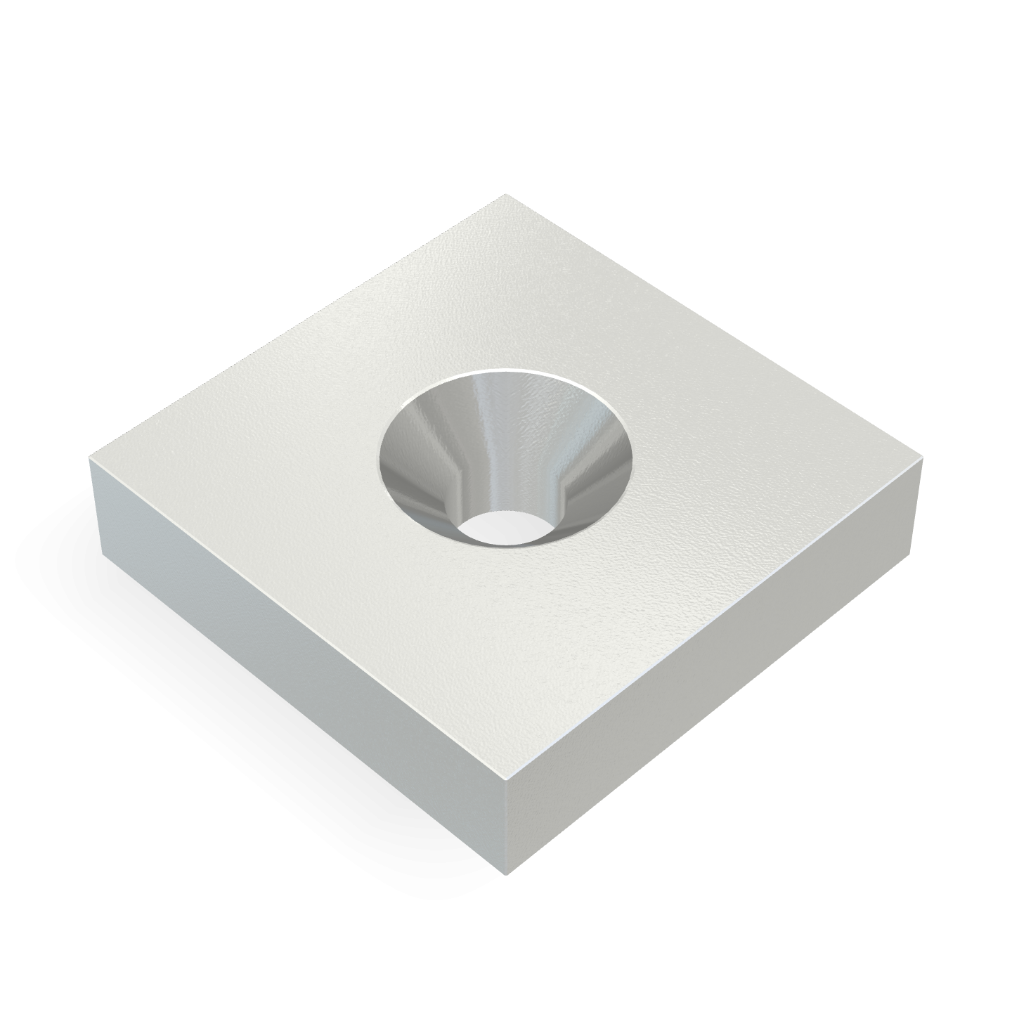 Neodymium Square Countersunk 25mm x 25mm x 6mm /M5