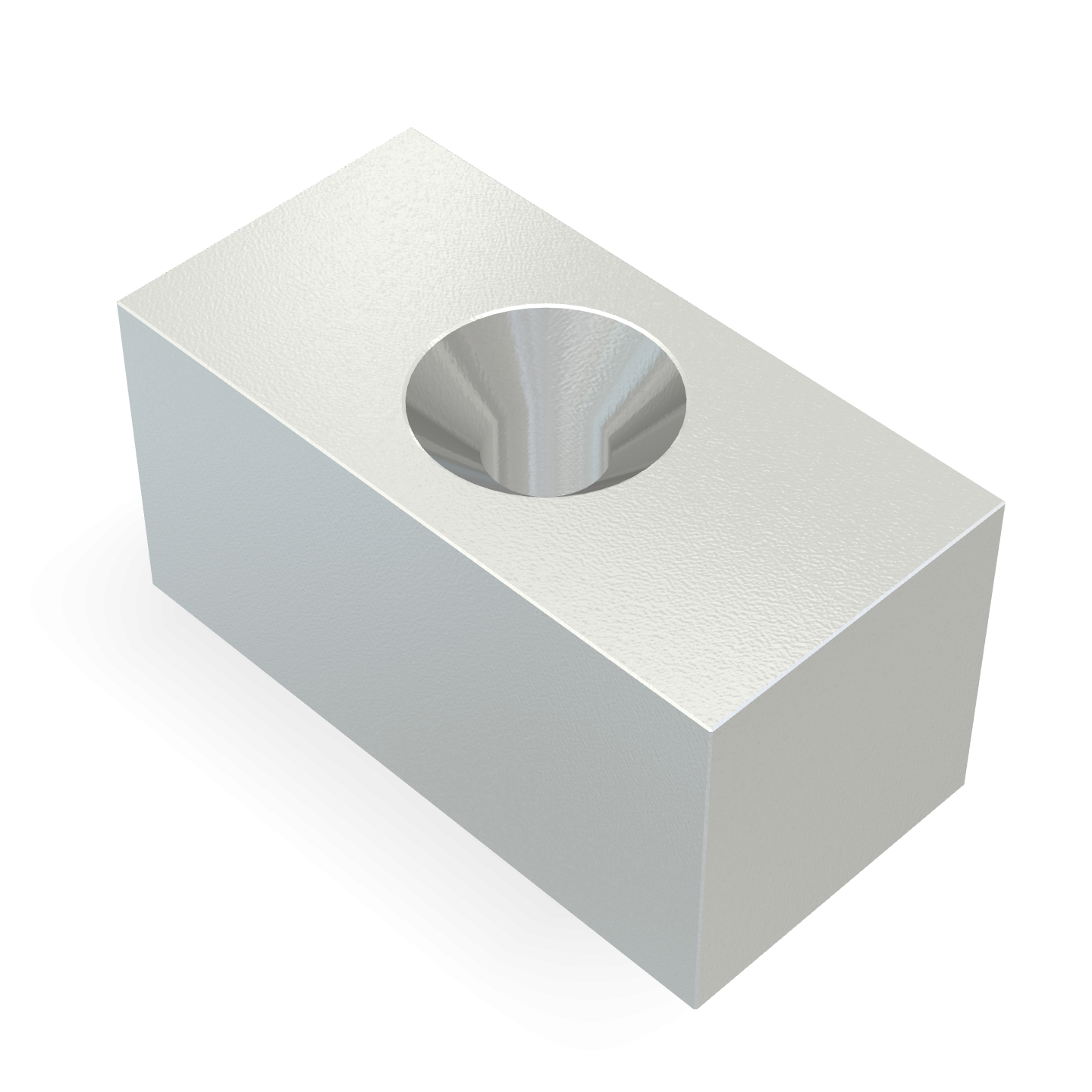 Neodymium Square Countersunk 20mm x 10mm x 10mm /M3